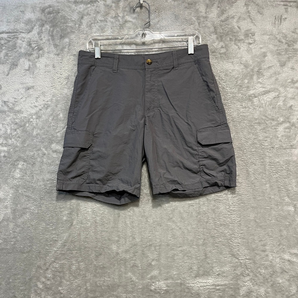 Columbia Cargo Shorts Mens 30 Grey Silver Ridge Cotton Utility Outdoor AM4236